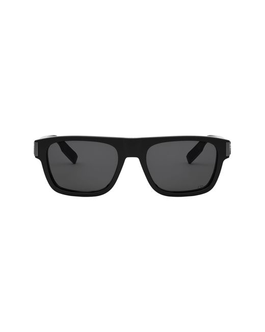 Dior Black Cd Icon S3i 55mm Square Sunglasses for men