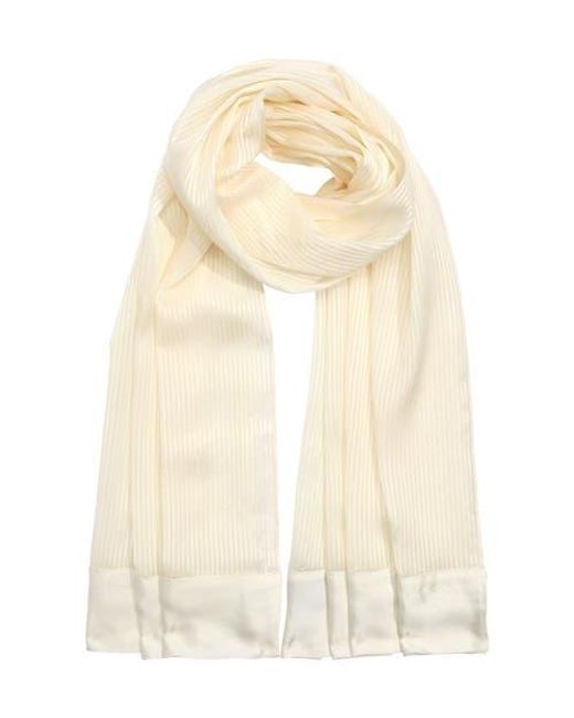 Echo Natural Satin Stripe Metallic Wrap