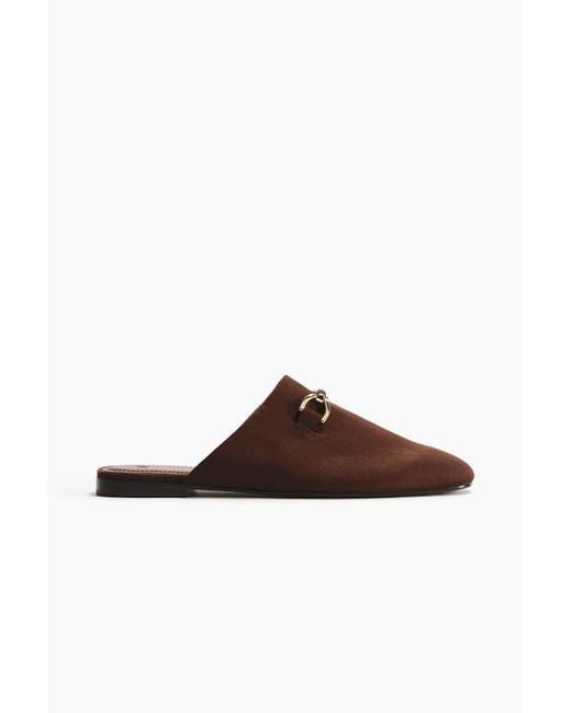 H&M Brown Loafer Mules