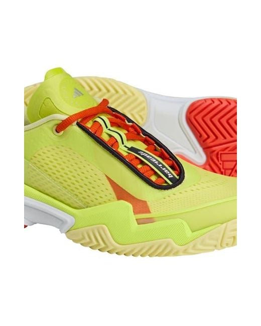 Adidas By Stella McCartney Yellow Barricade Tennis Sneaker