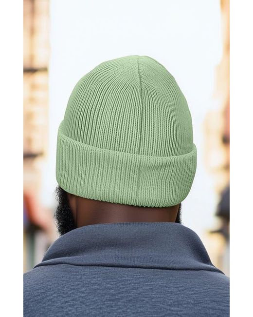Alix Green Molecule Beanie for men