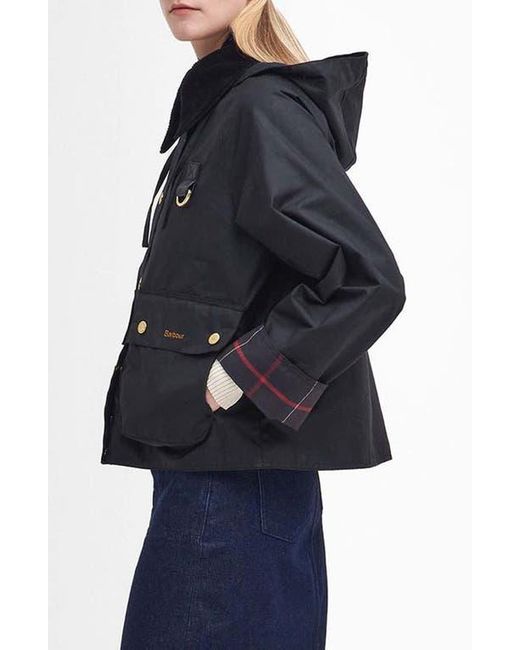 Barbour Blue Reighton Waxed Cotton Jacket