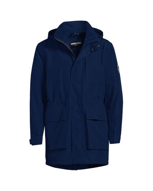 Lands' End Blue Waterproof Squall Parka for men