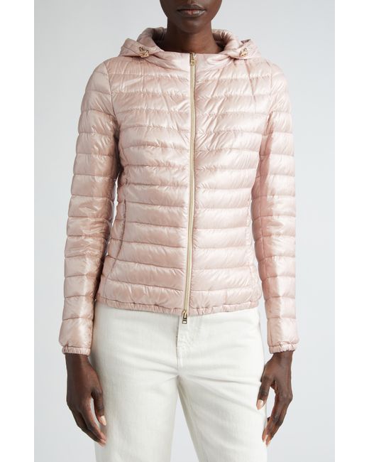 Herno Pink Iconico Angela Classic Short Down Puffer Jacket
