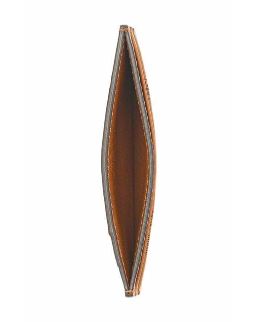 MCM Brown Aren Card Case for men