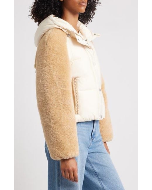 Ugg Natural Mykah Uggbraid Puffer Jacket