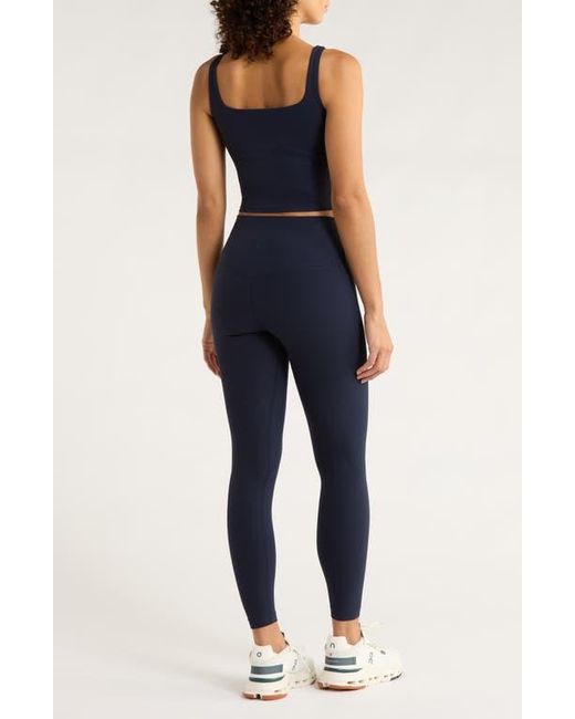 Mpg Blue Ribbed Leggings