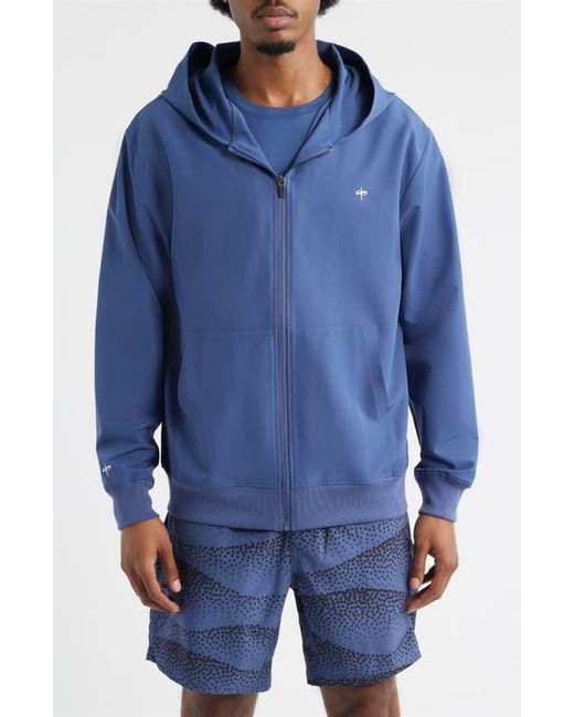 Saint Studio Blue Tempo Tech Zip Jacket for men