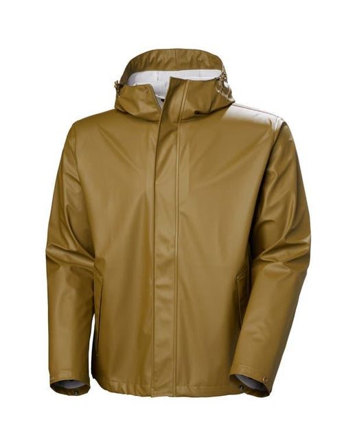 Helly Hansen Brown Moss Waterproof Rain Jacket for men