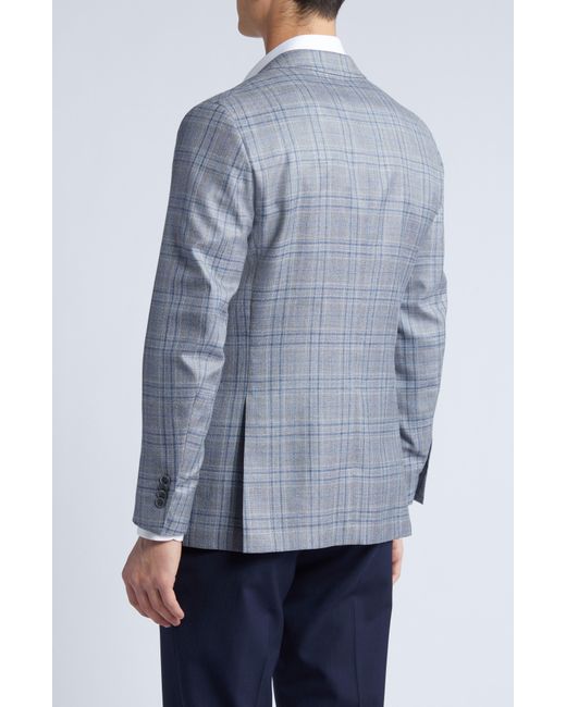 Peter Millar Blue Tailored Fit Plaid Wool for men
