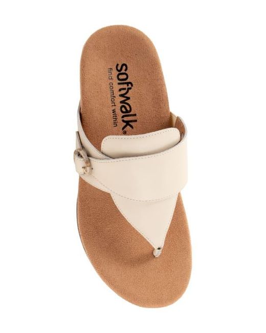 Softwalk® Natural Belize T-Strap Sandal
