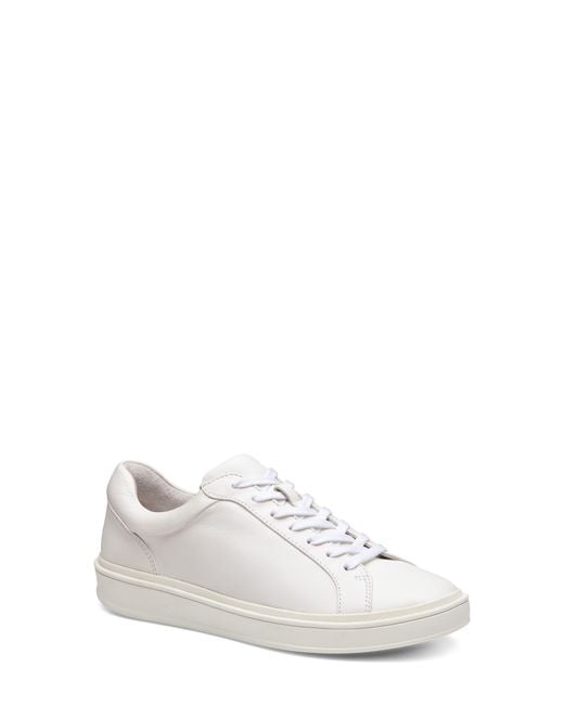 Johnston & Murphy White Ashley Sneaker