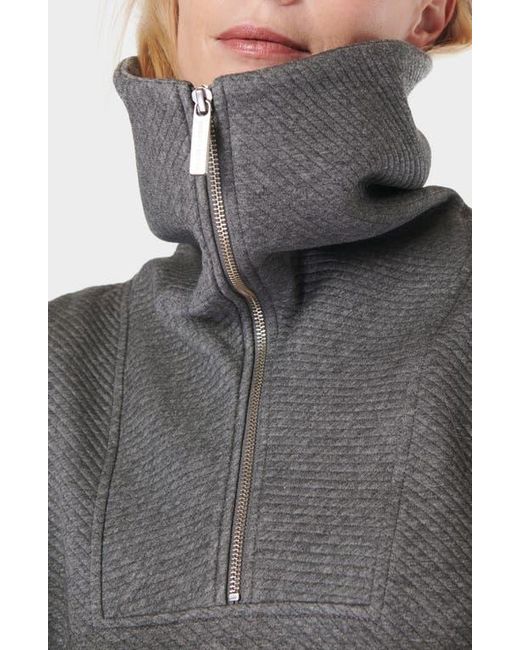 Sweaty Betty Gray Radiant Half Zip Sweatshirt