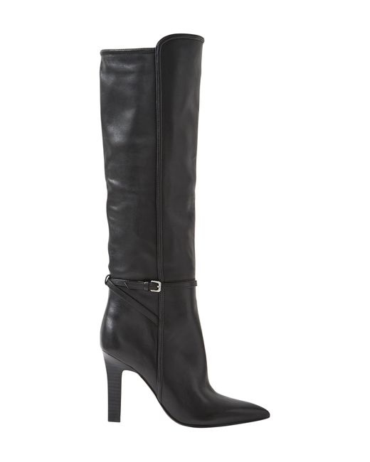 Reiss Caitlin Knee High Boot in Black | Lyst