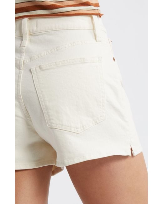 Madewell White The Perfect Vintage High Waist Denim Shorts