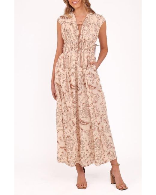 Petal & Pup Women's Pink Safira Paisley Floral Maxi Dress