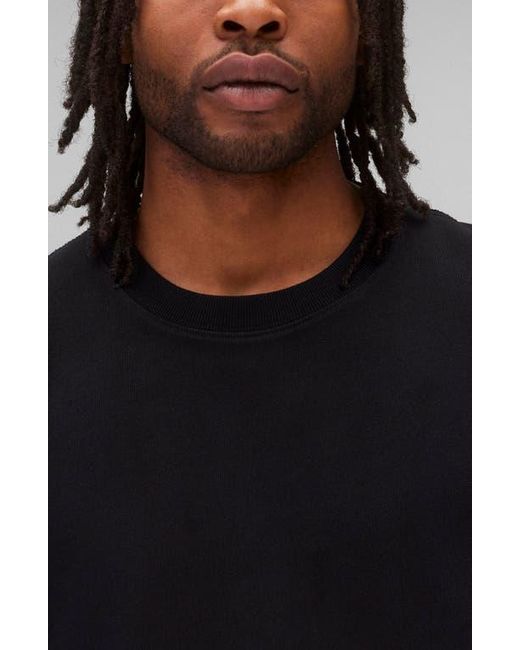 Reigning Champ Black Relaxed Heavyweight Jersey T-Shirt for men