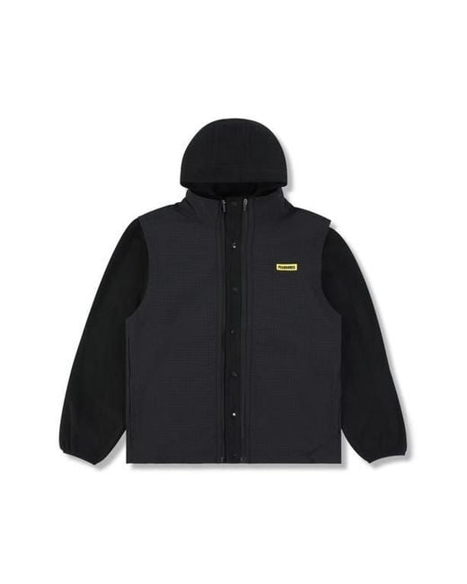 Pleasures Black Overture Convertible Jacket for men