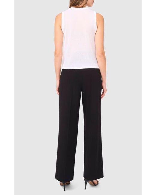 Halogen® White Sequin Detail Sleeveless Sweater