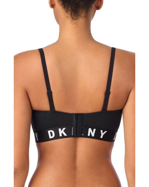 DKNY Black Cozy Removable Strap Wireless Bra