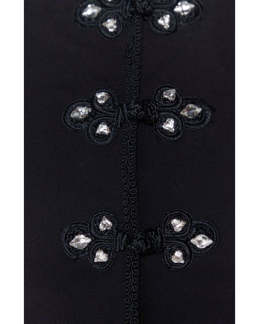 Nasty Gal Black Embellished Crop Jacket