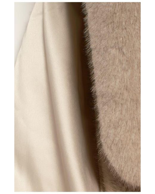 Free People Black Snow Angel Faux Fur Scarf