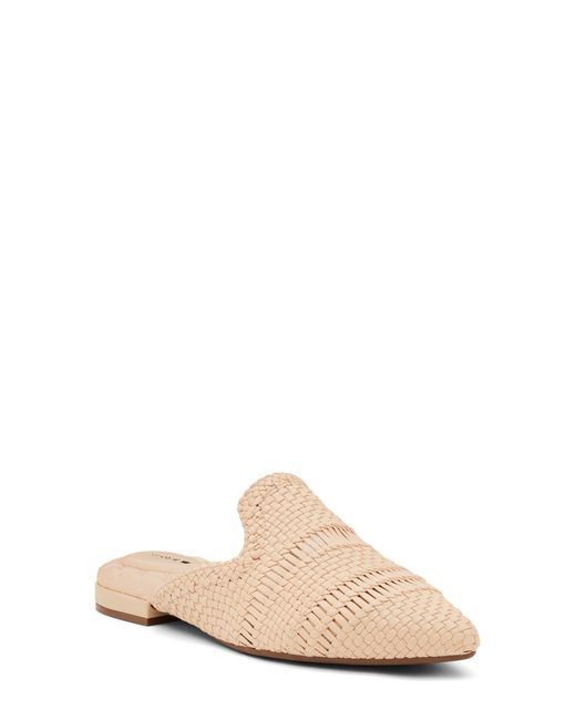 Birdies Natural Dove Woven Pointed Toe Mule