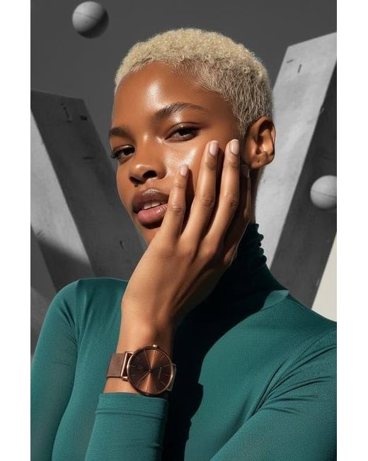 NCMPRBL Brown Advance Cocoa Quartz Movement Watch, 36Mm