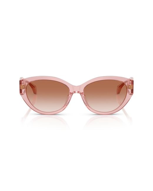 Versace Pink 56Mm Gradient Oval Sunglasses