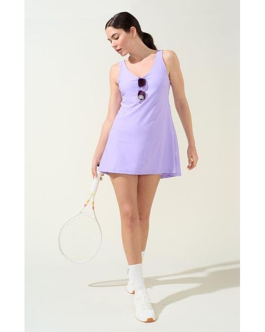 Bobbe Active Purple Breakpoint A-Line Tennis Dress