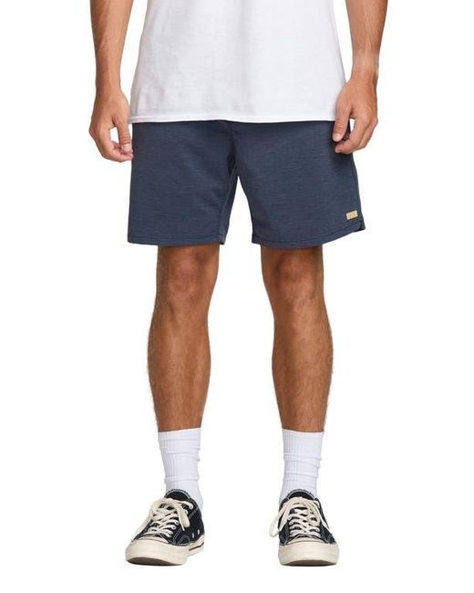 Billabong Blue Surftrek Transit Elastic Waist Hybrid Shorts for men