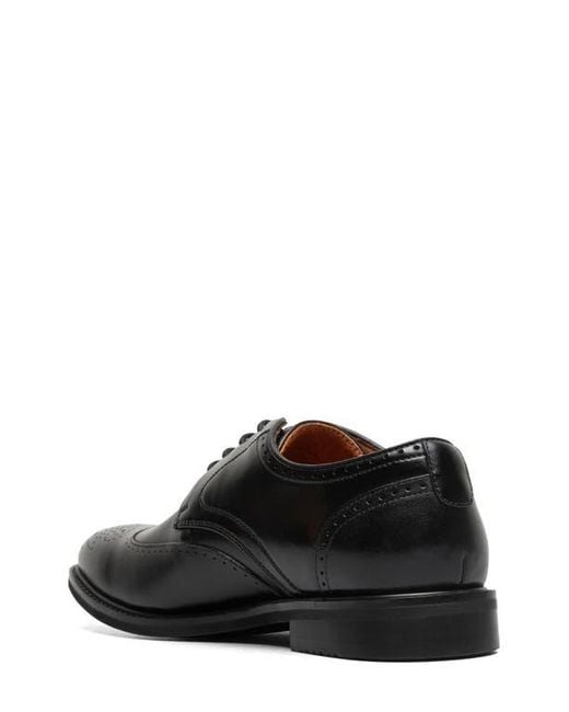Stacy Adams Black Bennett Longwing Derby for men