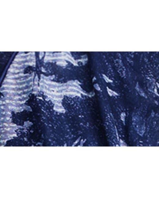 Desigual Blue Landscape Print Zip-Up Track Jacket