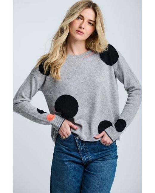 Lisa Todd Gray Hot For Dots Sweater