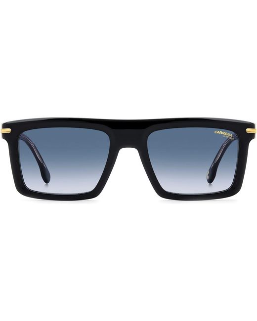 Carrera Blue 54Mm Rectangular Flat Top Sunglasses for men