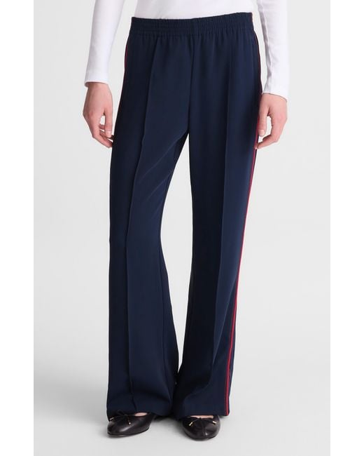 Madewell Blue Pull-On Bootcut Track Pants