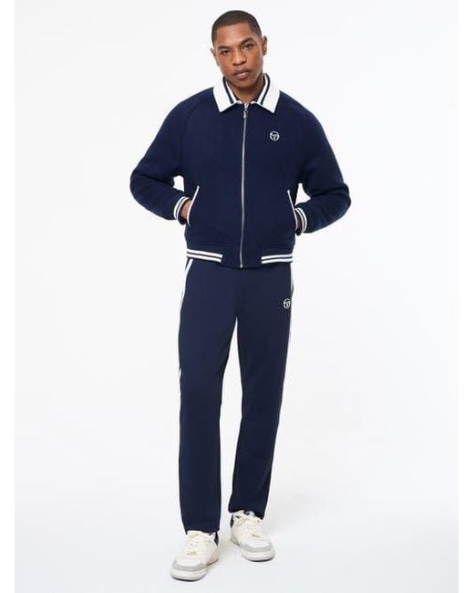 Sergio Tacchini Blue Marco Varsity Jacket for men