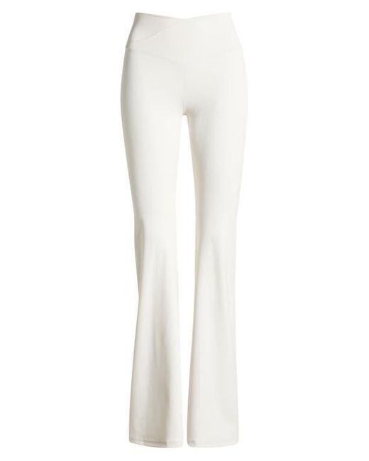 PacSun White Crossover Flare Leg Yoga Pants