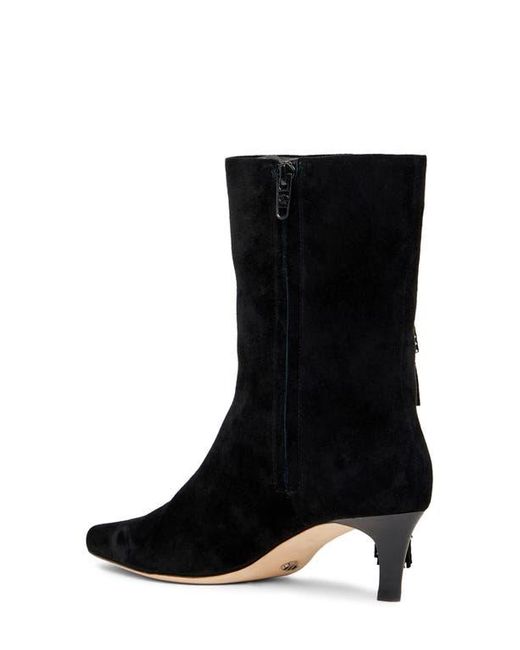 PAIGE Black Aya Kitten Heel Boot