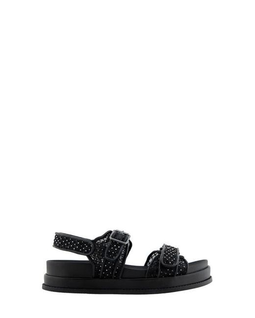 BCBGMAXAZRIA Black Bara Platform Slingback Sandal