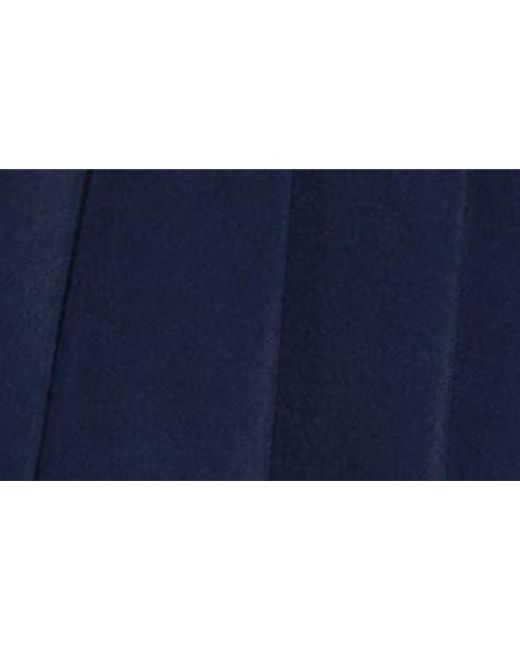 Sporty & Rich Blue Italic Logo Pleated Skort