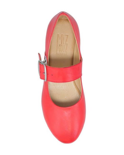 Miz Mooz Red Kaity Mary Jane Flat