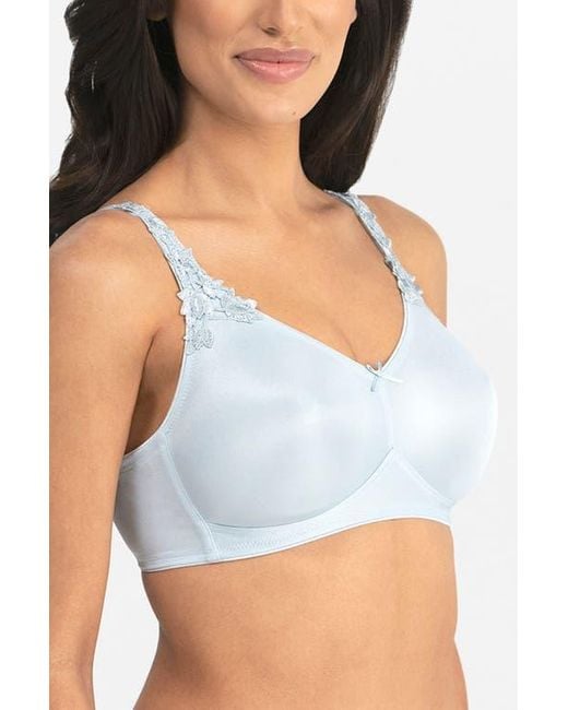 Dominique Intimates Blue Jillian Wire-Free Seamless Minimizer Bra