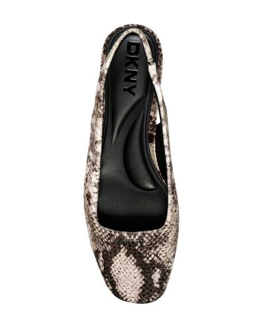 DKNY Black Darrow Slingback Flat