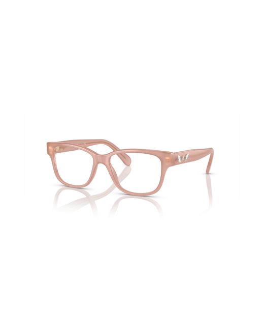 Swarovski Pink 52Mm Rectangle Optical Glasses
