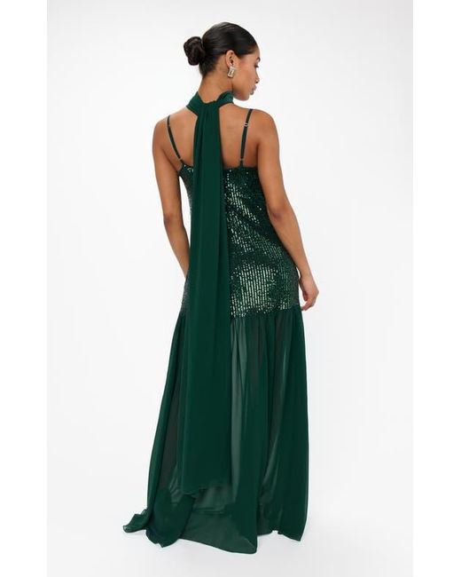 Show Me Your Mumu Women's Green Dalia Maxi Dress