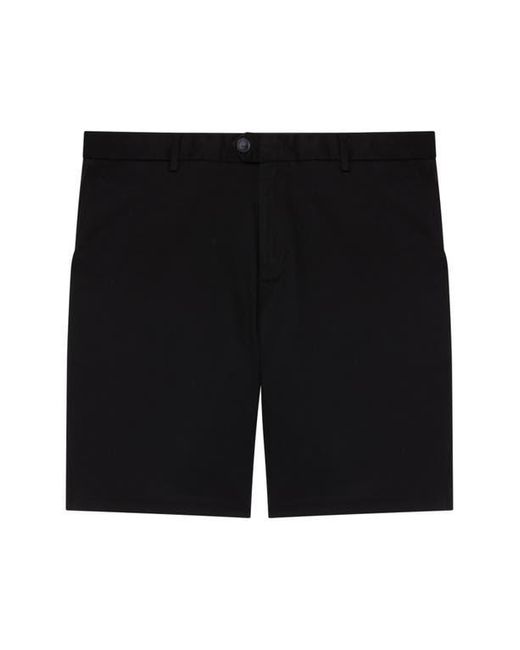 Reiss Black Wicket Stretch Cotton Chino Shorts for men