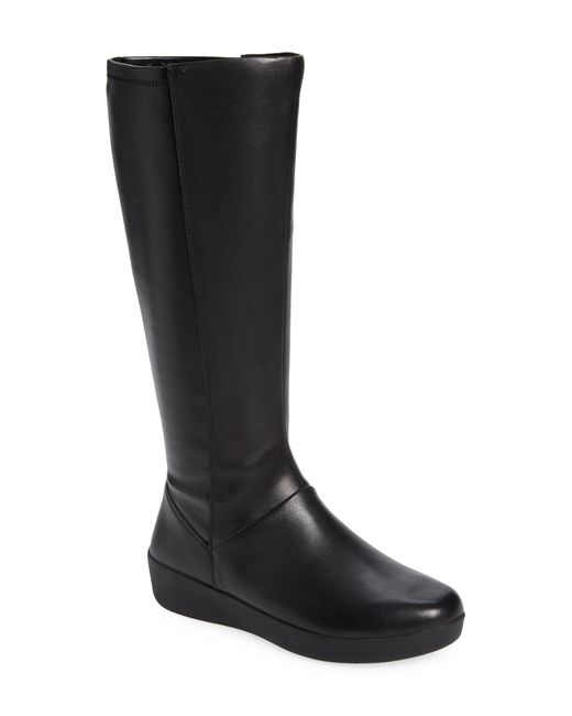 Fitflop Black Sumi Stretch Shaft Knee High Boot