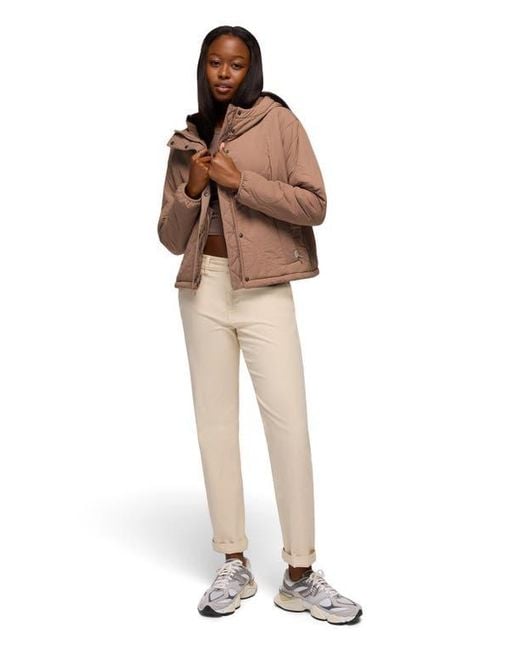 Prana Brown Encinitas Quilted Jacket