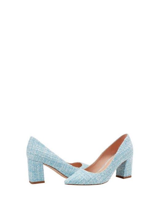 Marc Fisher Blue Zala Block Heel Pump
